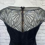 Tadashi Shoji  lace sequins navy blue cocktail semi formal dress XL Photo 4