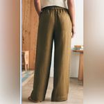 Faherty NWT Monterey Linen Pant in Military Olive Photo 2