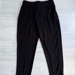 Halston Heritage  Black Crepe Crossover Cropped Trouser 2 Photo 3