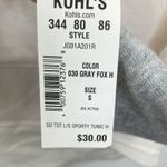 SO  Grey Fox Heather Long Sleeve Sport Tunic Sweatshirt Junior's Size Small S Photo 3