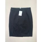 Magaschoni M Skirt Womens Size L Black White Knit Pencil Classic Pull On Photo 4