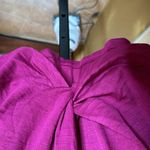 NWT Status By Chenault Twist Knot Textured Top Fuschia Blouse 3/4 Sleeve Size XL Pink Photo 4