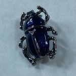 Beetle Bug Jewelry Pin Brooch Silver and Blue Color Metal Accessory Womens Photo 10