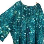 Ellos Over Sized Tie Waist Green Swim Coverup Size 4X Beach Vacation Tunic Green Photo 2