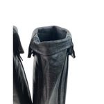 *Vero Cuoio Boots Womens Sz 36 Black Leather Knee High Fold Over Classic Luxury Photo 6
