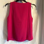 J.Crew Women’s Layer Blouse Sz Large Pink Sleeveless Office Siren Bus Casual Photo 1