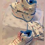 Platform grunge/punk style premium designer sneakers w spike harness sz:7 & 8NEW White Size 8 Photo 7