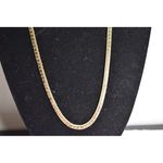 Unique Vintage Vintage Unique Chunky Box Link Gold Tone Box Clasp 22inch Necklace 1960's Photo 5