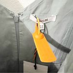 NWT Sau Lee Francesca Floral Embossed Satin Slit Bias Cut Dress Sage Green Sz 8 Photo 4