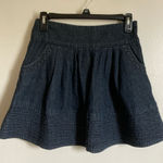 Forever 21  Vintage Dark Wash Denim Flare Skater Mini Skirt Photo 0