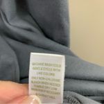 Garnet Hill  V-Neck Short Sleeve Faux Wrap Gray Dress Photo 4