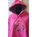 Magellan outdoors  Hunt Gear Pink Loose Fit Camo Hoodie Size M heavyweight Photo 4