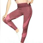PINK - Victoria's Secret V.S. Pink Seamless Workout Tight Medium  M V.S. legging Luscious Plum Marl Photo 0