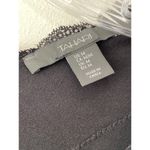 Tahari Y2K Babydoll Top Lace V Neck Long Sleeve Size M Black Empire Waist Grunge Photo 2