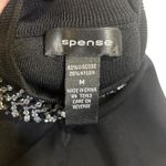 Spense Sleeveless Top Keyhole Embellished Mock Neck Knit Tank Top Size M Black Size M Photo 2