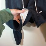 Free People  Beach Black Cropped Hoodie Turtle Bay Women’s Medium Photo 7