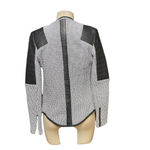 Generation Love Aston Bonded Faux-Leather Boucle Cardigan Blazer Size S Photo 5