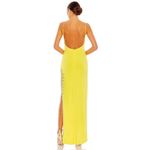 Mac Duggal NWT YELLOW 42002
RHINESTONE SLIT SCOOP NECK
LONG GOWN Sz 12 $398 Photo 2