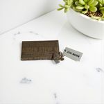 Steve Madden Logobar SNDSTRM Trifold Wallet Wristlet Brown Neutral New Photo 2