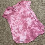 True Craft  pink tie dye short sleeve v-neck shirt size xs Photo 0