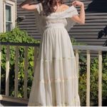 Gunne Sax  Romantic Victorian prairie Off-Shoulder Cottagecore Dress small Photo 1