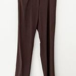 Eileen Fisher Brown High Rise Straight Leg Dress Pants | Medium Photo 0