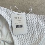 ANDIE NWT Demi Moore  Swim White Crochet Tropez Bottom Small Midrise Classic Fit Photo 5