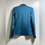 Nike Blue Fitted Long Sleeve Polo Sweatshirt Photo 4