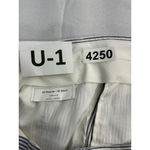 Womans Executive Cropped Pants 50 Reg Waist 45 Blue White Pin Stripe Size undefined Photo 2