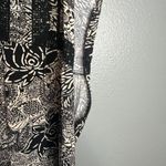 Holding Horses  Floral Print Midi Dress Size‎ 2 Black Cream Sleeveless High Low Photo 7