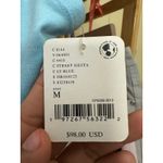 Free People  Onda Drop Waist Tube Midi Dress Size Medium Light Blue Photo 5