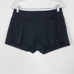 Athleta  Laser Run Athletic Shorts in Black Size Small Photo 1