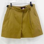 PINK TARTAN Brown Belted Mini Skirt Photo 1