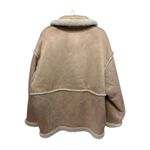 New MOTHER Toasty Faux Suede Shearling Jacket Snowed In Size L Tan Size L Photo 11