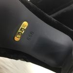 Lauren Ralph Lauren Velvet Zip Up Booties Black 6.5b Size 6.5 Photo 7