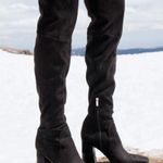 Marc Fisher Black Velvet, Block Heeled,
Over The Knee Boots, Size 9.5 Photo 9