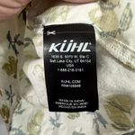 Kuhl Elsie Short Sleeve Button Up Tie Front Ivory Lemon Shirt Top Women's Size S Photo 7