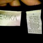 Erika  navy blue super soft embroidered sweater Photo 4