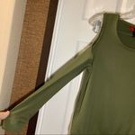 Hot Kiss  Green Cold Shoulder Long Sleeve Top Large Photo 4