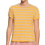 Roxy Salted Feeling Short-Sleeve Striped Retro T-Shirt Women’s Size Small Photo 0