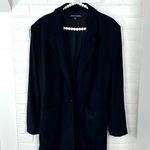 Boston Proper  Black Stretch Knit Classic Blazer Size 16 Photo 0