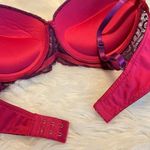 Jezebel  Padded Push Up Underwire Bra with lace trim Size 36C Photo 5