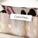 Calvin Klein  Muted Earth Tones‎ Popover Tunic Sheer Size Medium Photo 2