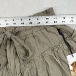 Sincerely Jules Ruffle Shorts Drawstring Waist Casual Green Size XS/S Photo 1