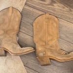 Tan Suede Western Boots authentic Texas made rustic and very comfortable Size undefined Photo 0