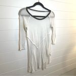 Free People Women's  White Asymmetrical Top Size Small Bohemian Casual Neutral Photo 3