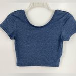 Atmosphere  Blue crop top‎ tee shirt, short sleeves, size 8 Photo 0