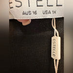 Estelle black long sleeve boho vneck dress NWT Size 1X Photo 6