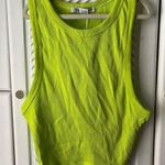 ZARA Lime Green Sleeveless Crop Top Photo 1