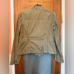 Loft  Lightweight Cinch Waist Military Utility Olive Green Jacket Medium Photo 7